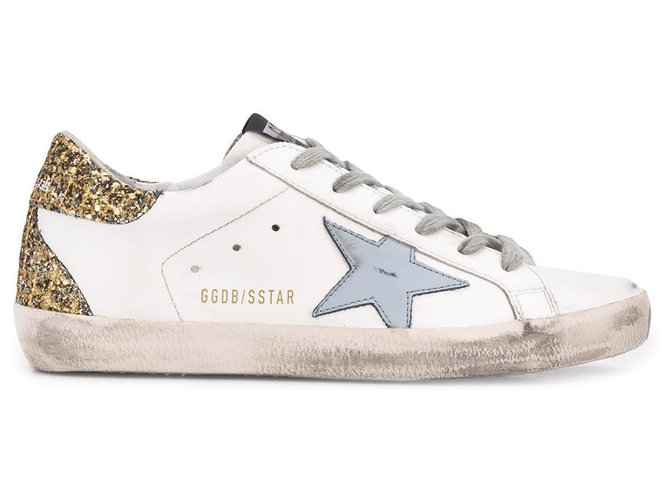 Golden Goose Deluxe Brand WHITE SUPER STAR WOMAN SNEAKERS WITH